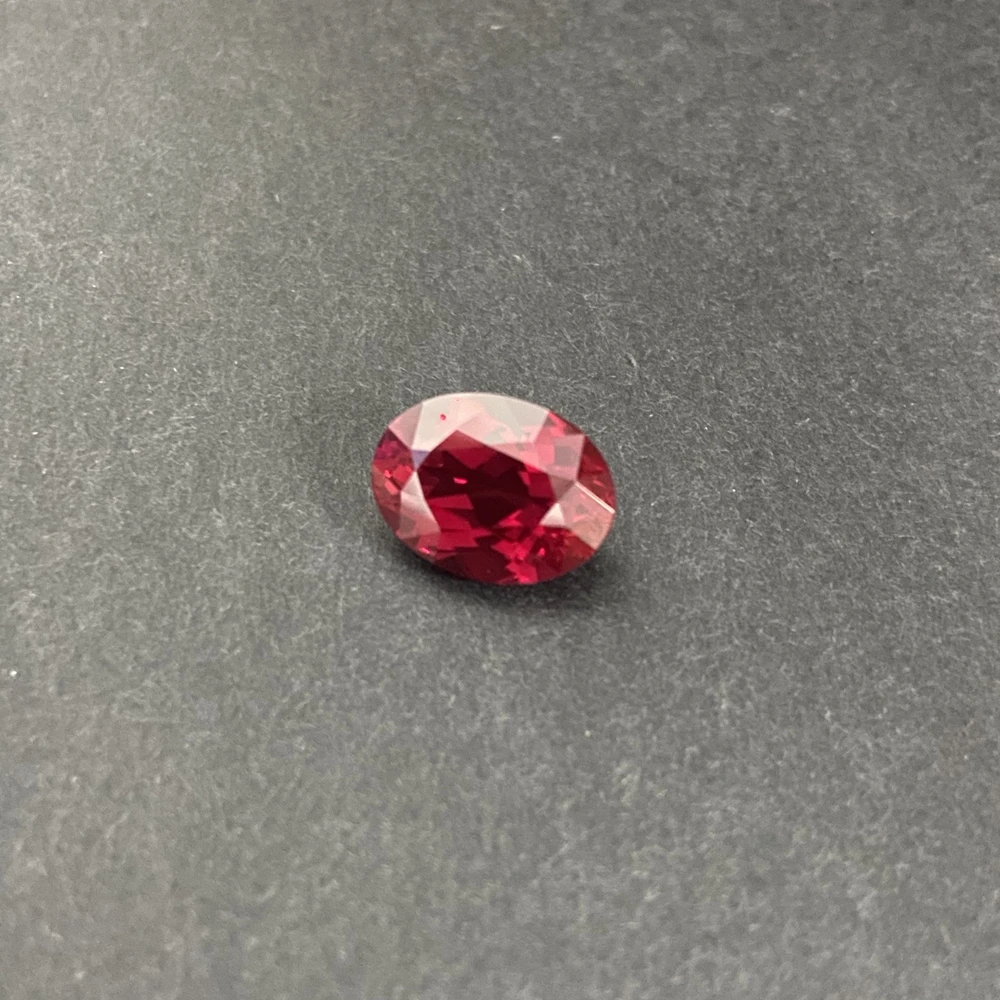 

Meisidian 7X9mm 2.5 Carat Lab Created Grown Stone Oval Cut Red Ruby Gemstone For Ring Jewelry