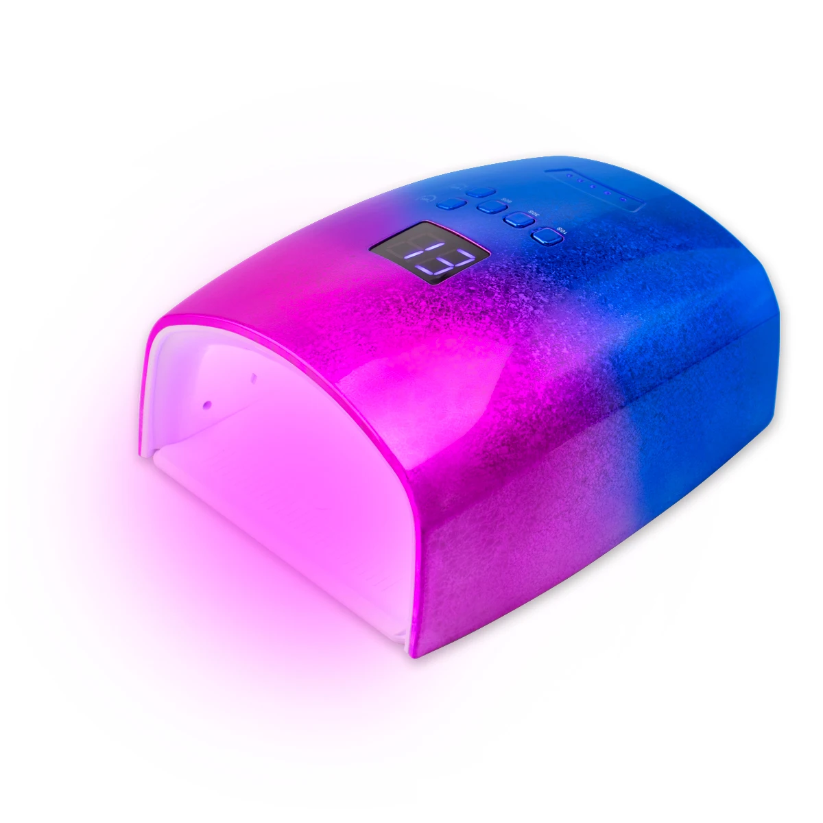 Magic Ice Flowers Colorful Cordless Wireless Rechargeable 48W RED Light LED UV Nail Lamp Professional Gel Nails Dryer