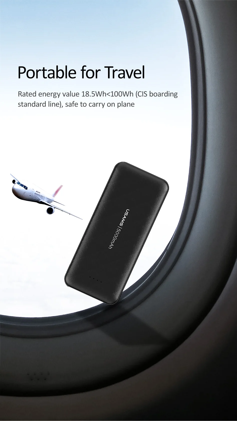 USAMS 5000mah внешний мини-аккумулятор банк питания ультра-тонкий Быстрая зарядка pover банк для iPhone samsung huawei Xiaomi LG