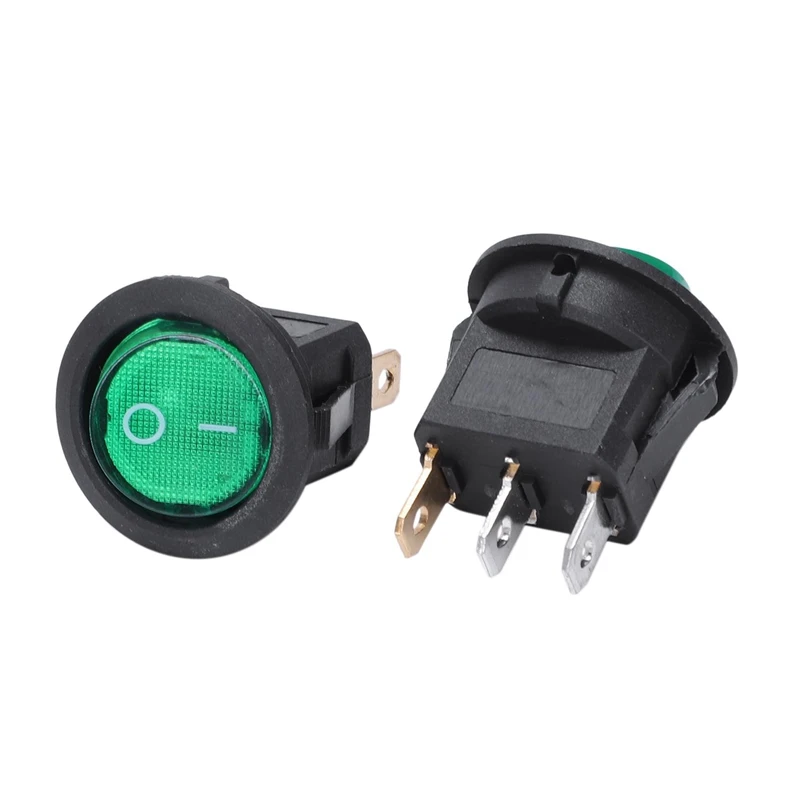 5X12 V 16A светодиодный двухполюсный Кулисный Переключатель ВКЛ/ВЫКЛ SPST для Авто