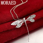 Ожерелья-подвески в виде стрекозы и насекомых из стерлингового серебра 925 пробы для детской модели