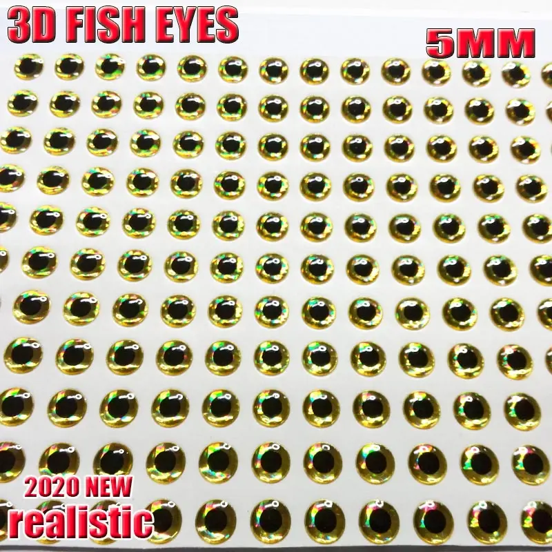 3D рыболовные приманки глаза для ловли нахлыстом выбор трех цветов серебристый