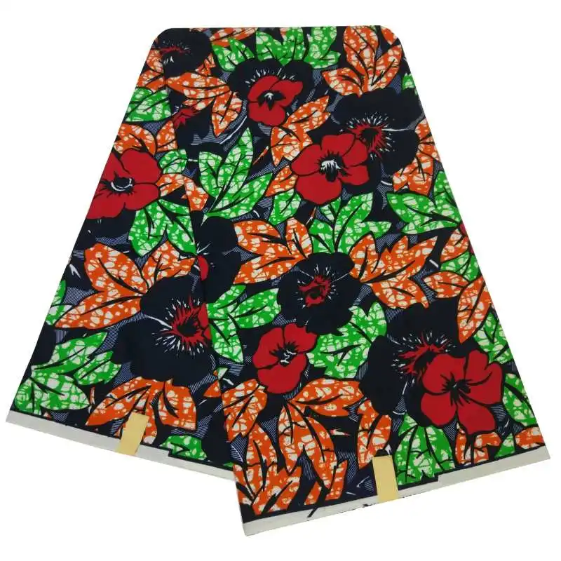 Ткань с восковым принтом 100% полиэстер не хлопок Анкара мягкая восковая ткань