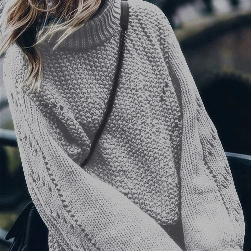 Women's Pregnancy Sweater Hollow Loose Knit Lantern Sleeve Solid Color Hood Autumn Pregnant Women Warm | Мать и ребенок