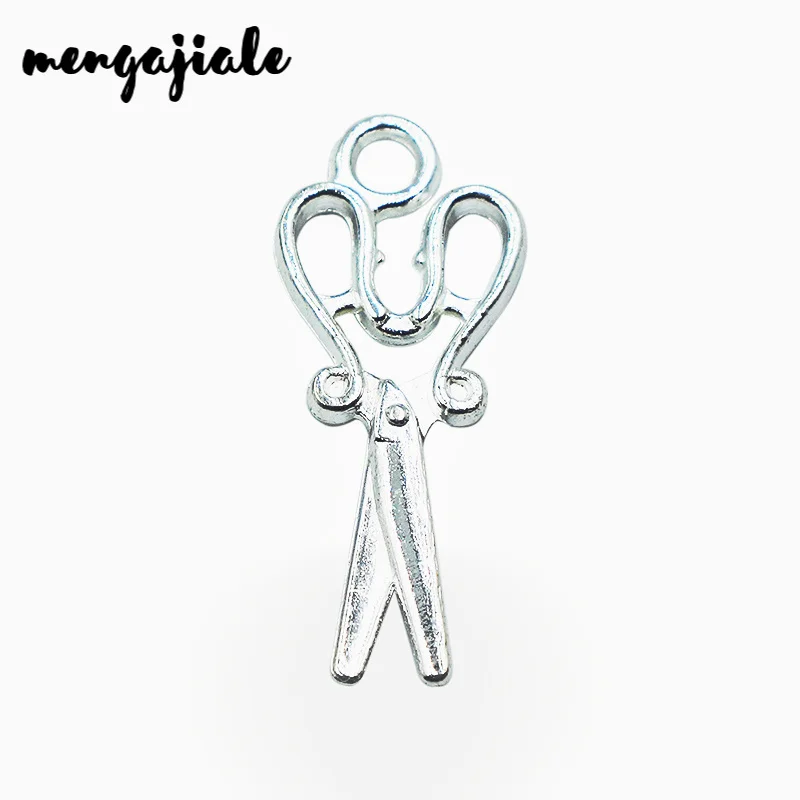 MENGJIALE горячая Распродажа 25 шт./лот металлические яркие серебряные подвески