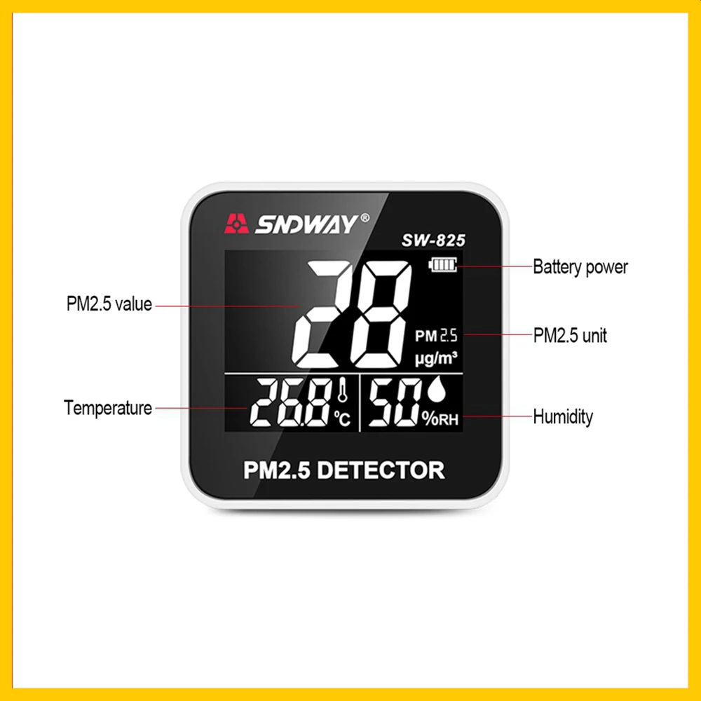 SNDWAY цифровой монитор качества воздуха газовый анализатор Измеритель