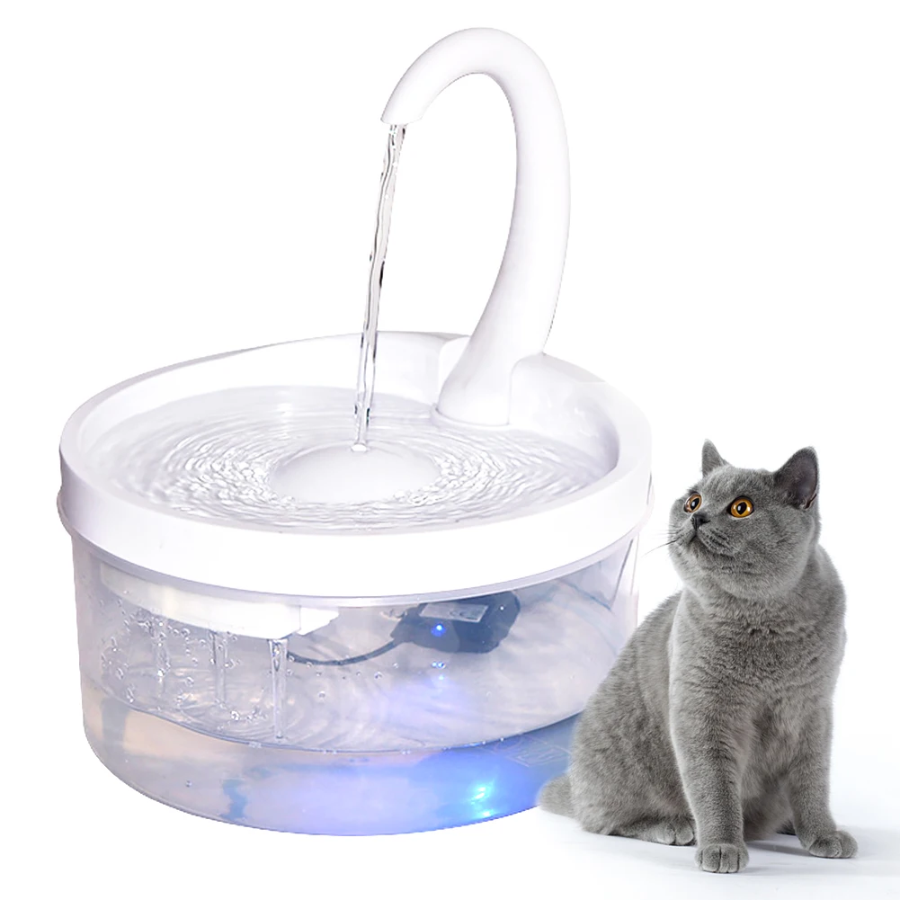 

Patio Home USB Powered Easy Clean Silent Pump Dispenser Pet Water Fountain Drinking Accessories Automatic Electric Cat Dog 2L