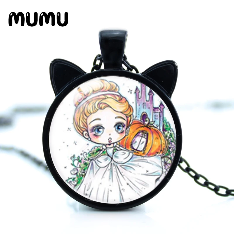 2021 Новое ожерелье с кошачьими ушками принцессы Ариэль Белоснежка белые