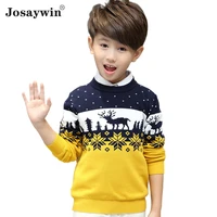 autumn winter christmas sweater baby boys and girl children o neck print knitted sweater kid pullover cartoon teenager sweater