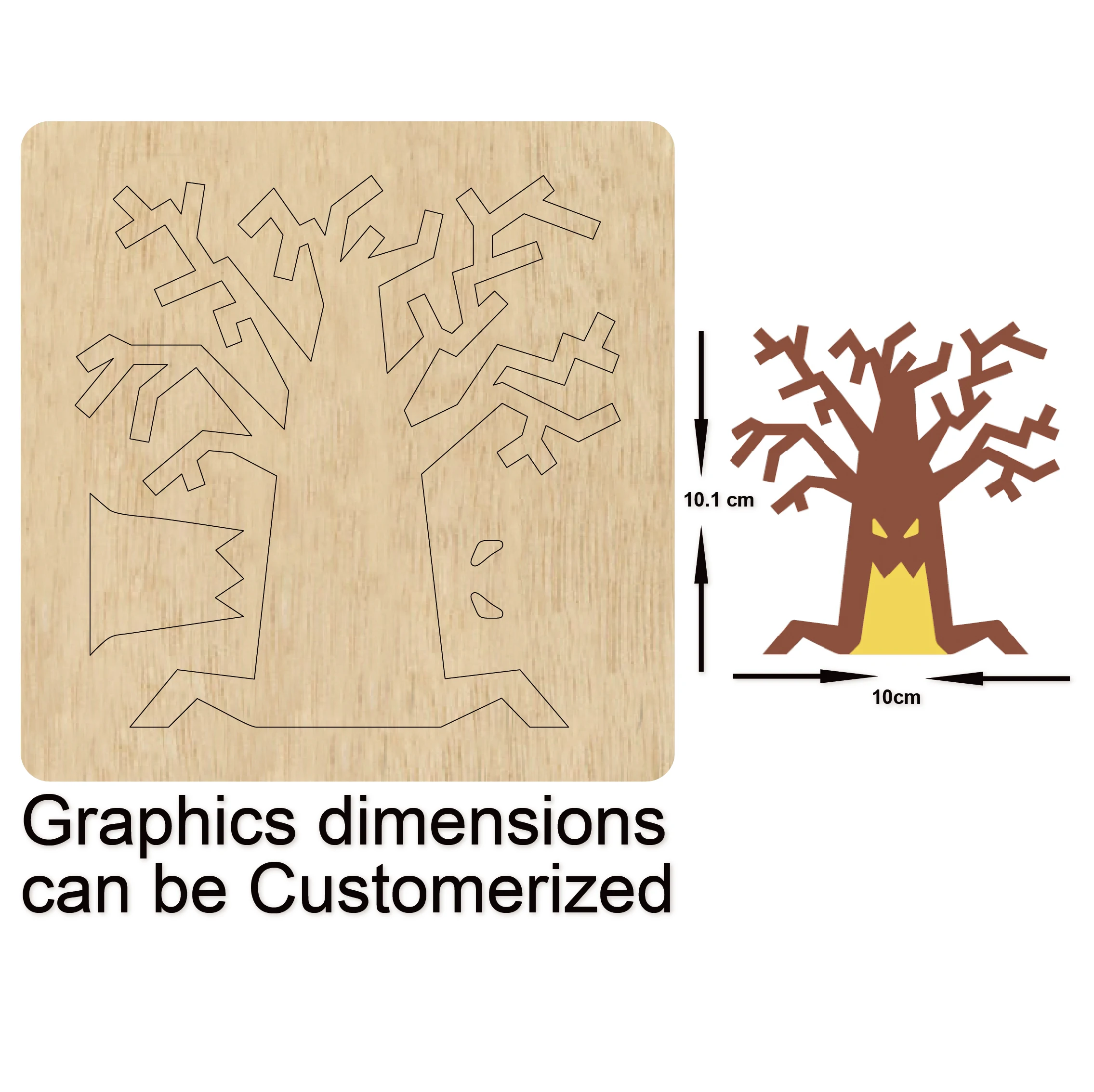 

Big Tree wooden Dies Diy Craft Knife Mold Wooden Dies Mold Wood Die Scrapbooking Cutting Dies