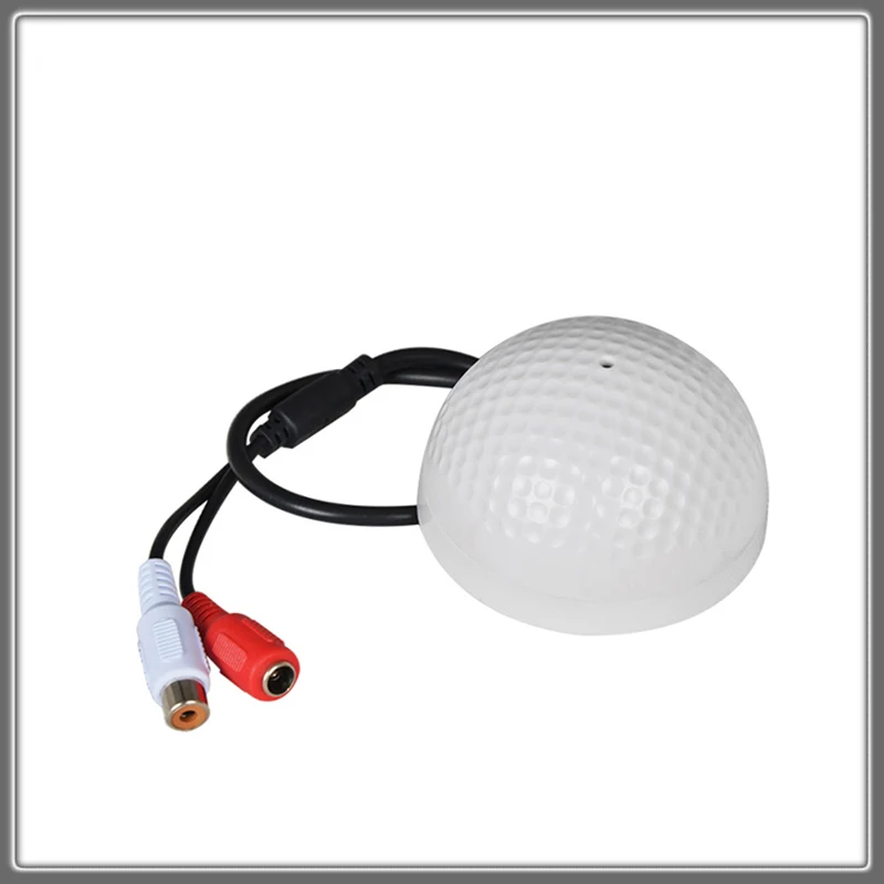 

CCTV Microphone Golf Shape audio Pickup Device High Sensitivity DC12V audio Monitoring sound listening device Hot Selling