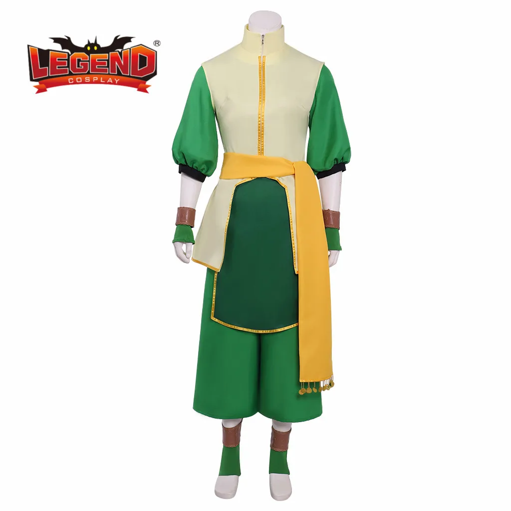 

Avatar The Last Airbender Toph Beifong зеленый костюм косплей наряд на заказ