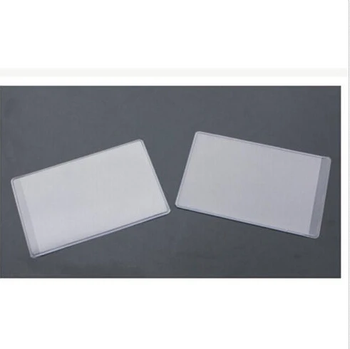 

100pcs Waterproof Transparent PVC Card Cover Plastic Card Holder Case To Protect Credit Cards Bank Id Card Sleeve