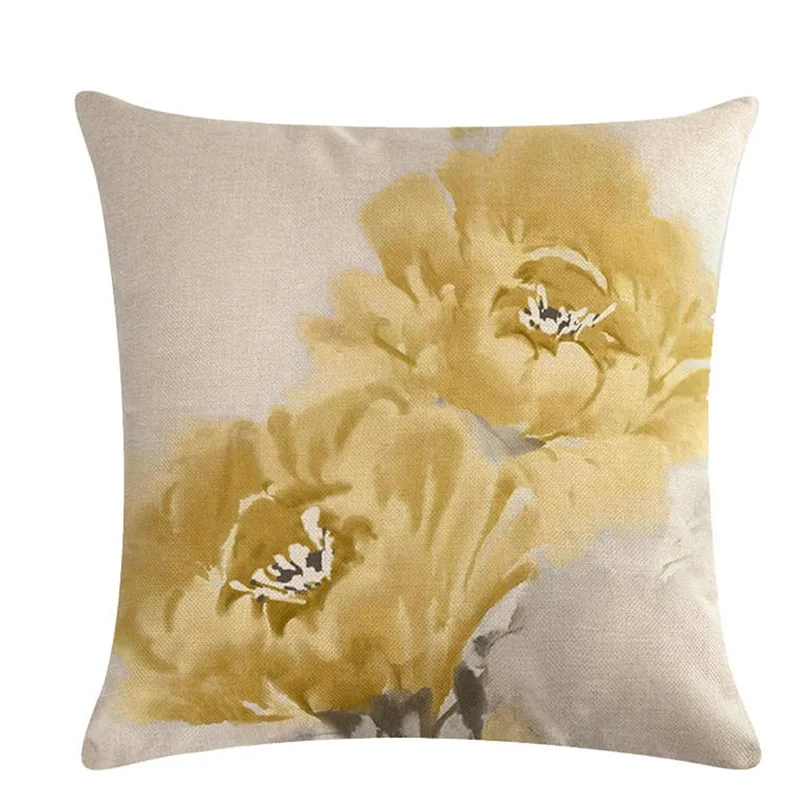 Лето чернила тема спальня гостиная наволочка офисный стул задняя подушка мягкий