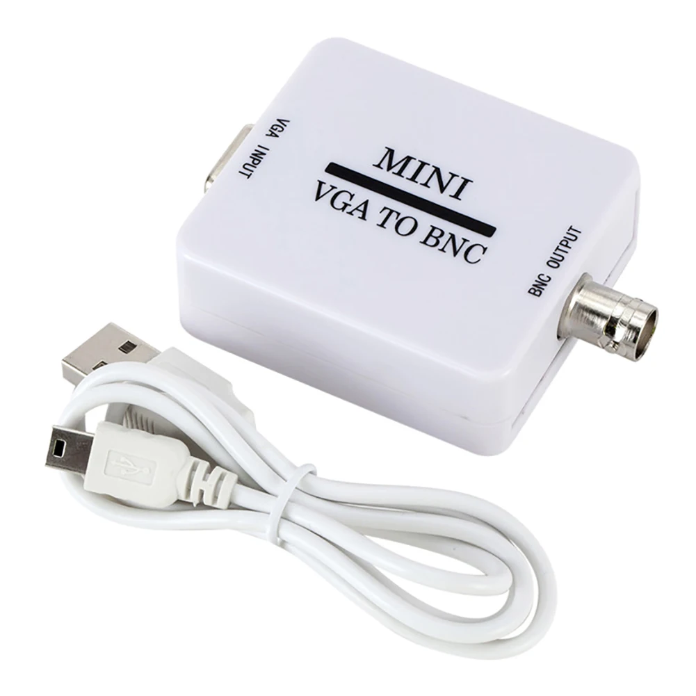 VGA к BNC конвертер HD видео композитный адаптер коробка AV/CVSB L/R 1080P Мини Поддержка NTSC