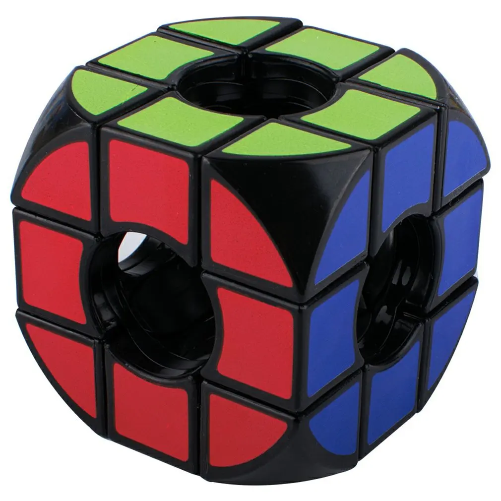 

Magic Cube Arc Hollow Cube Black Base Magic Cube Puzzles Development Intelligence Special Toys Brain Teaser Gift Box