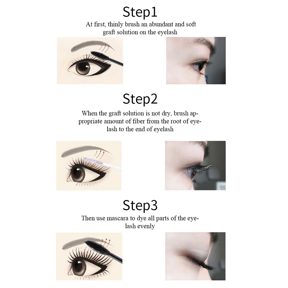 QIC 9 г тушь с двойной щеткой без пятен утолщение завивка для ресниц 3D волокно Тушь