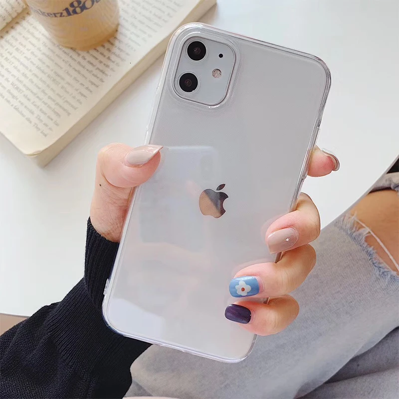 VOZRO Ультратонкий Прозрачный чехол для телефона для Iphone 11 Pro X XR XS Max 6 6S 7 8 Plus чехол Чехлы для телефона аксессуары сумка