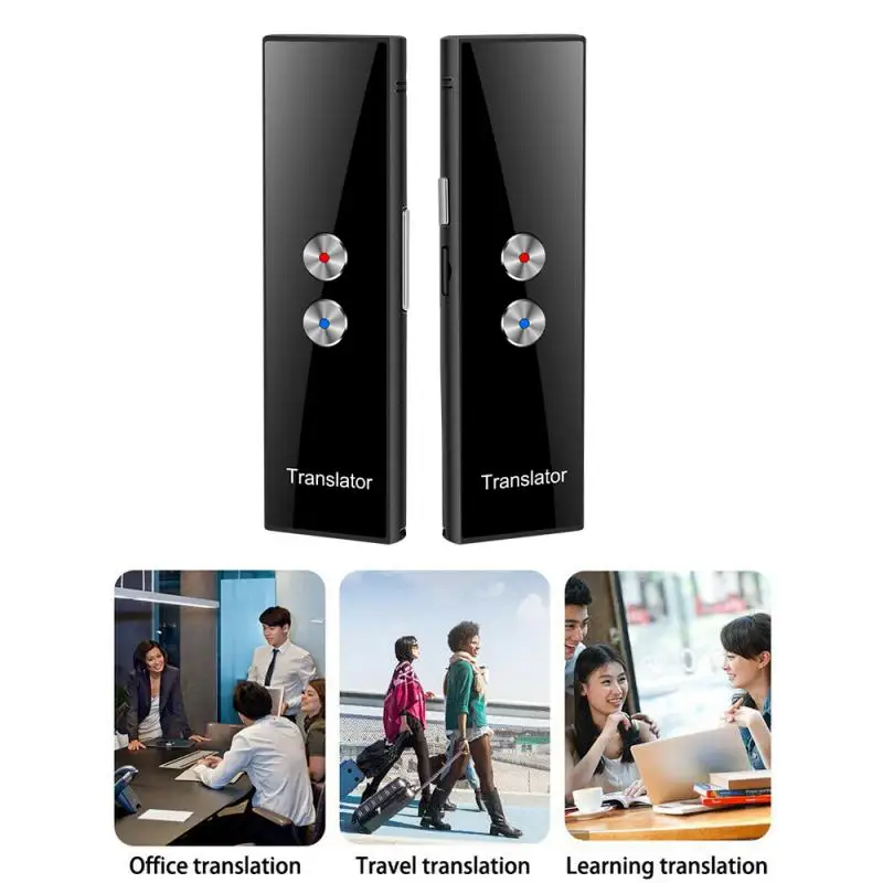 T8+ Instant Voice Translator Mini Portable Intelligent Interpreter Real Time 43 Languages For Travelling | Электроника