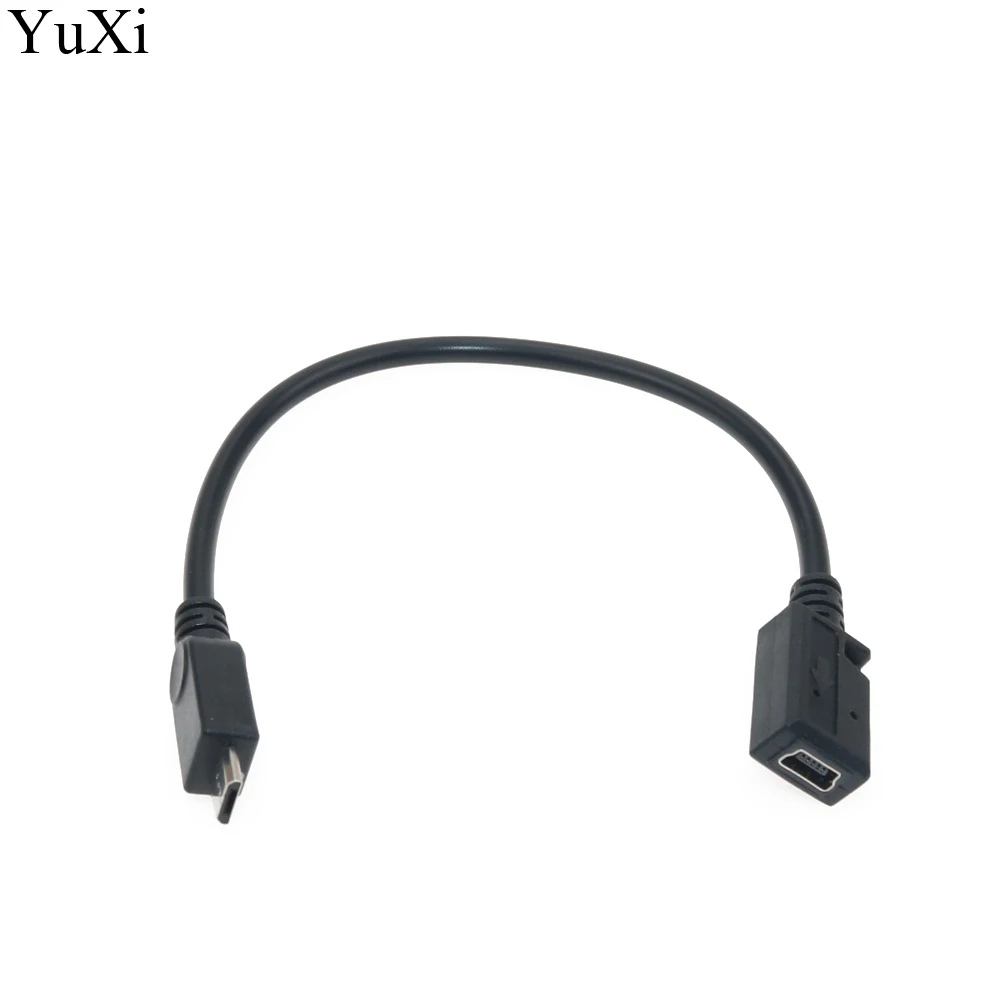 

YuXi Mini USB Female to Micro USB Male Connector Adapter Cable for phones Data Wire Connector MP3 MP4
