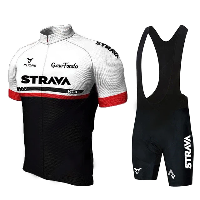 

STRAVA claw cycling clothing men woman cyclist outfit mtb bike dress bicycle uniforms cycling jersey set traje ciclismo hombr