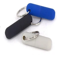 plastic cigar punch with rubber coated blade key ring chain draw hole puncher cutter cigar cutting drill opener