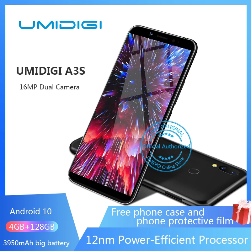Смартфон UMIDIGI A3S Android 10 глобальная версия 3950 мАч двойная задняя камера 5 7 дюйма 13 МП
