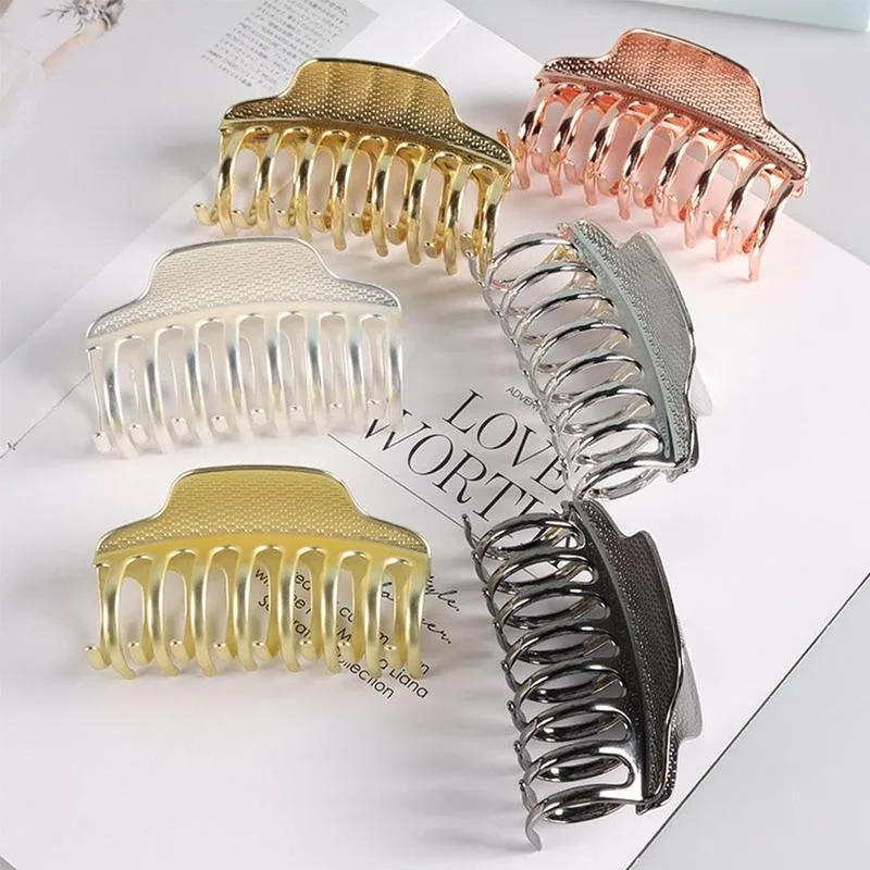 

2021 корейские однотонные пластиковые заколки для волос, Элегантные Заколки-крабы, заколки для волос, головные уборы для женщин и девочек, акс...