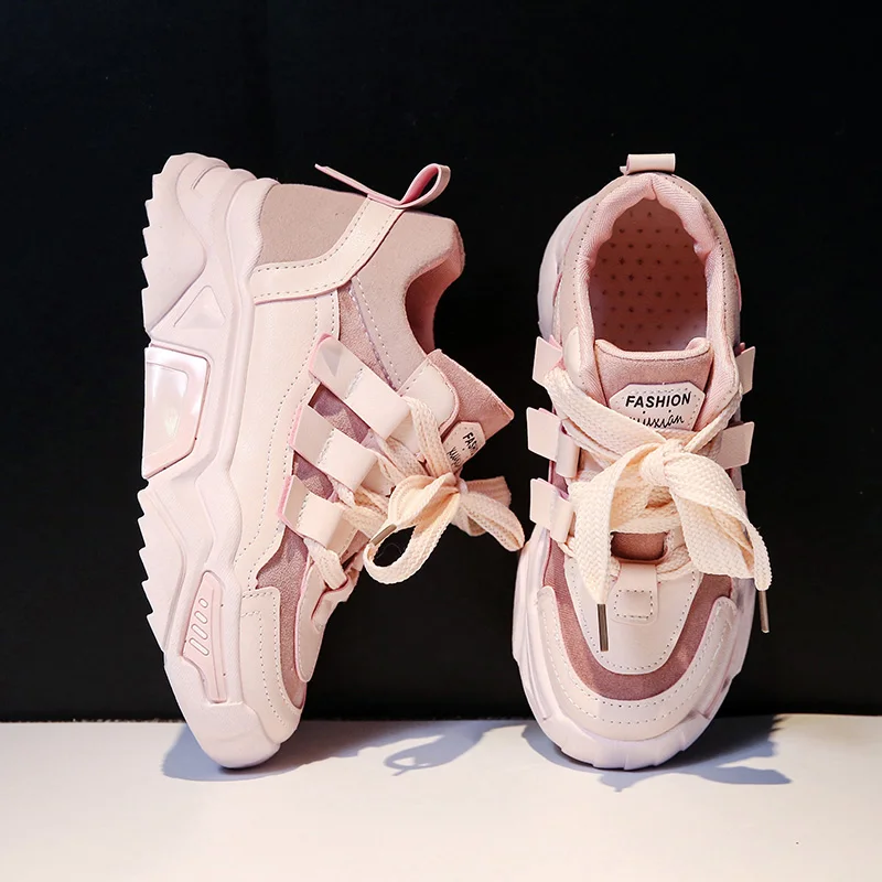 Кроссовки женские сетчатые повседневная обувь на платформе плоская массивная