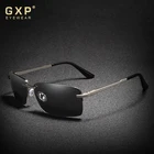 Мужские дорожные солнцезащитные очки GXP, прямоугольные поляризационные очки без оправы с защитой UV400, для рыбалки, 2020