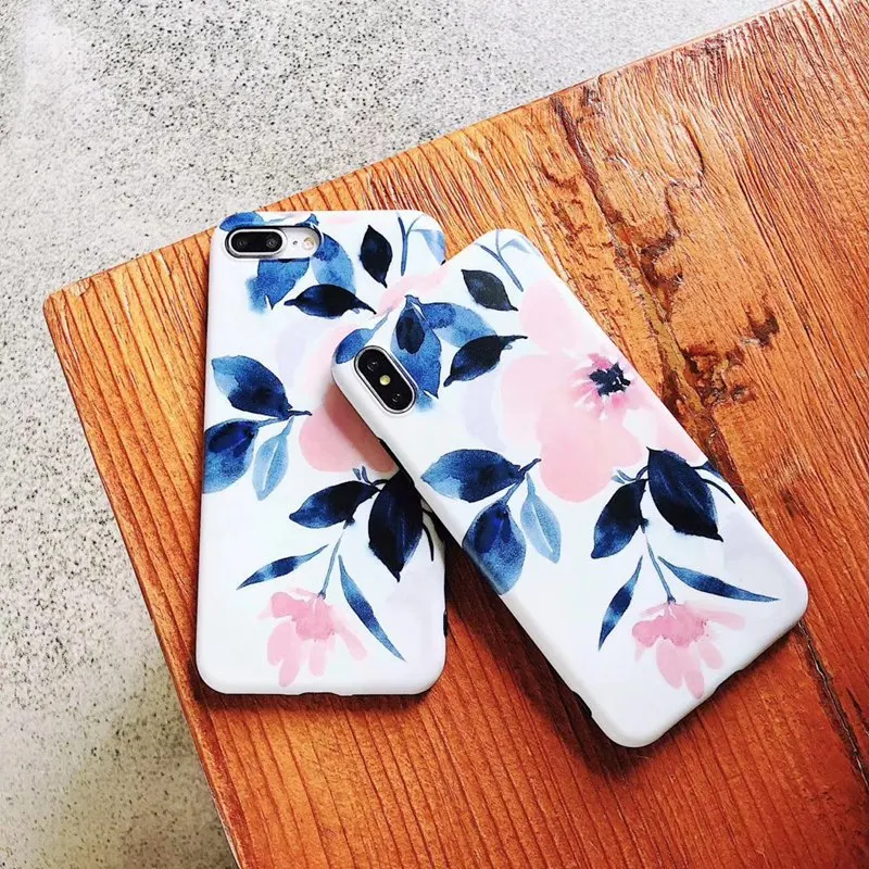 Цветочный чехол для телефона Apple XS MAX мобильного iPhone6sPlus/7 p/8 p/xr мягкий X female |