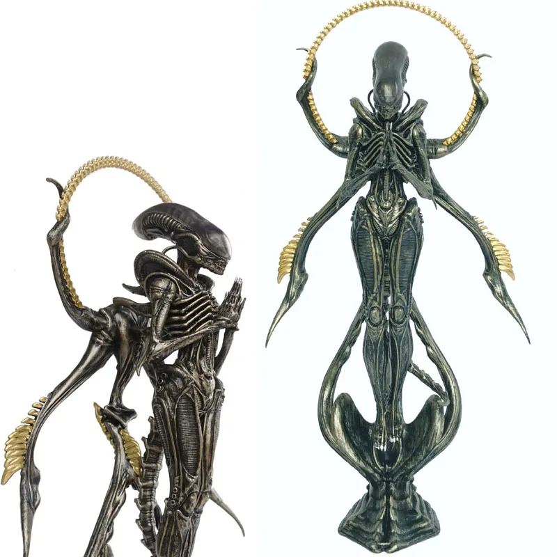 

28cm Alien Xenomorph Buddhism Statue PVC Action Figure Collection Model Doll Toy Gift