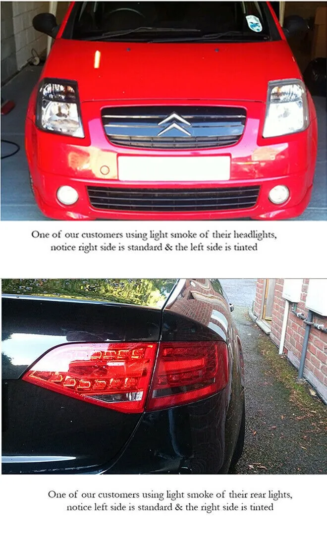 

0.20mm Thick Car Lights Vinyl Black Auto Lights Vinyl Car Vinyl Wrap Film