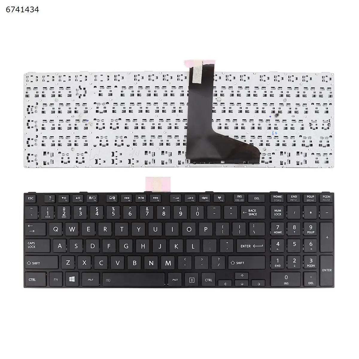 Новый QWERTY клавиатура US для ноутбука TOSHIBA C50-A C50-A506 C50D-A C55T-A C55-A C55D-A черная оправа без
