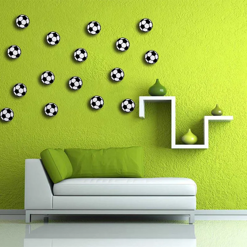 20 шт./компл. Спортивная виниловая настенная наклейка в спальню для мальчиков