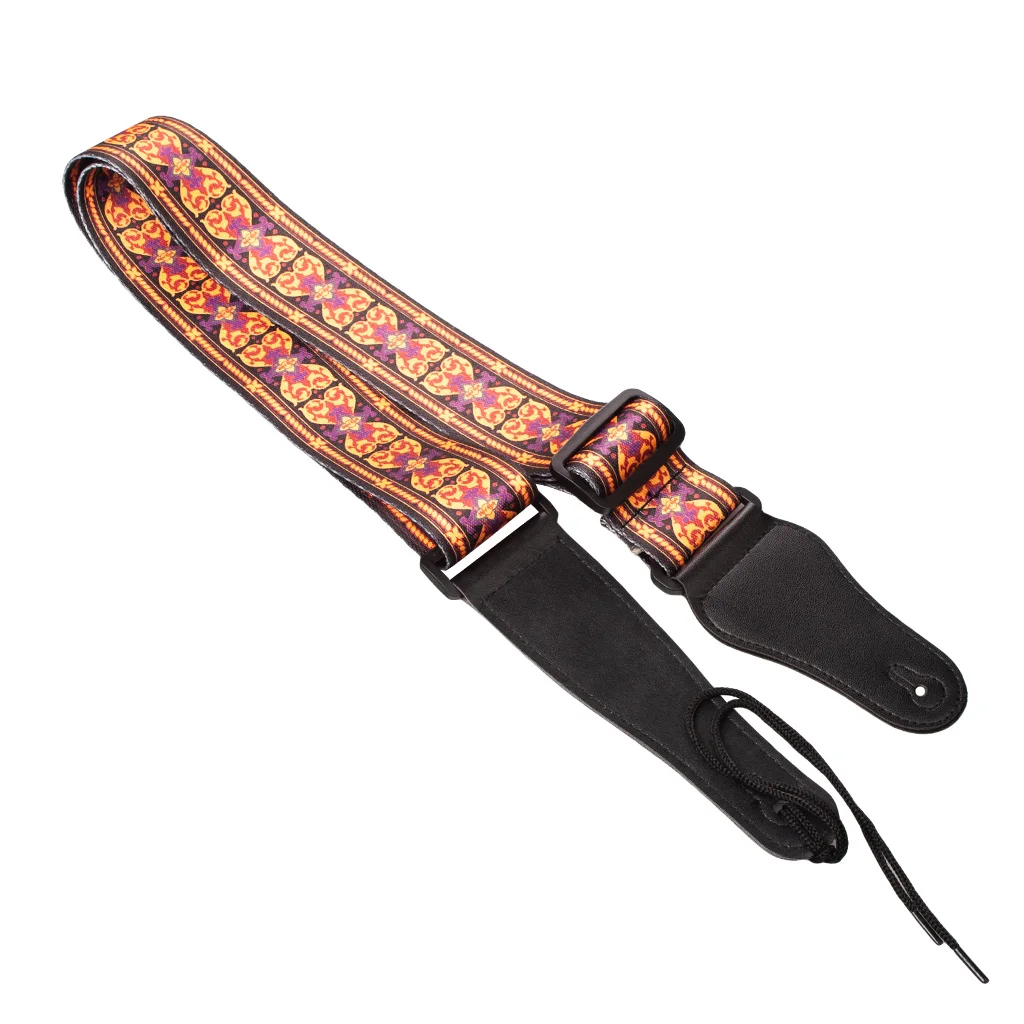 

Adjustable Multicolor Guitar Strap Soft Nylon Strap for Acoustic Guitar Parts