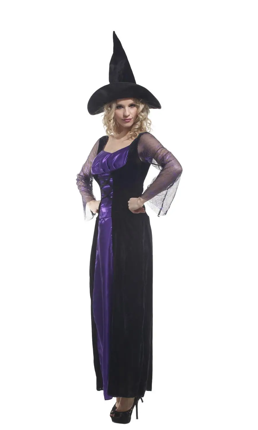 

Shanghai Story Halloween cosplay masquerade adult women purple witch costume clothes for women