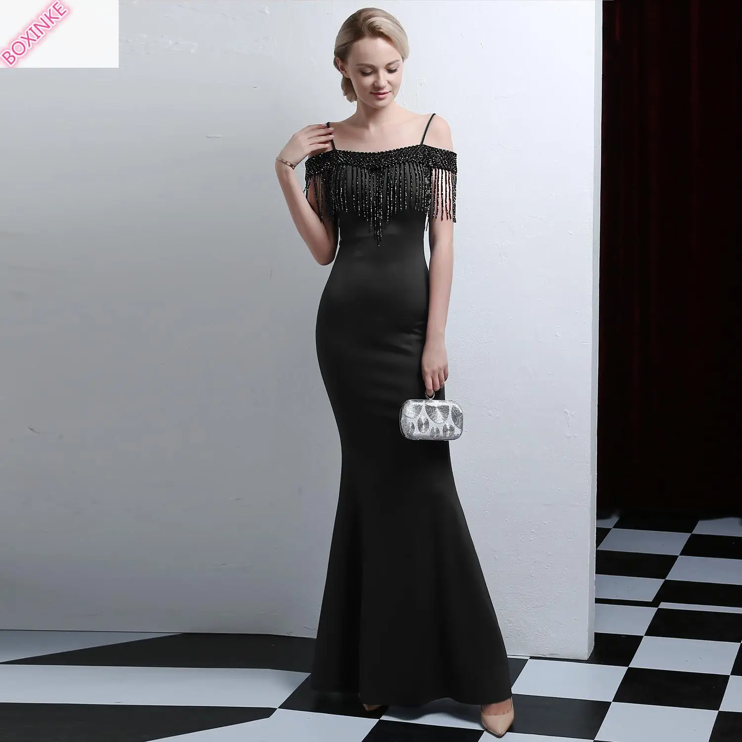 

Summer Dress Zanzea Dress Vestido Longo New Fashionable With Fishtail And Slender Tail, Elegant For Banquet Beaded Fringed Long