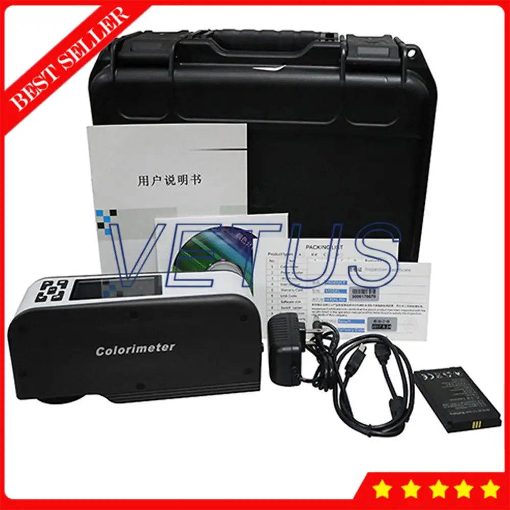 

TFT True Color Display Precise Digital Colorimeter WF30 4mm with Color Difference Meter Tester Analyzer