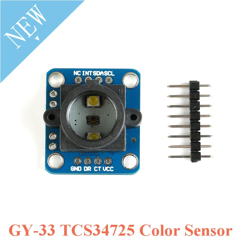 

Флуоресцентный датчик цвета, идентифицирующий датчик распознавания, s модуль заменяет TCS230 TCS3200 GY 33 GY33 DIY Electronic для Arduino