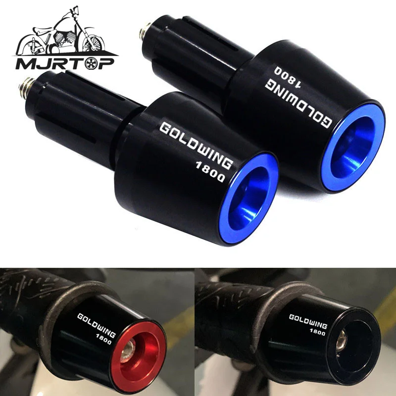 

For HONDA Goldwing 1800 GOLDWING 1800 LOGO 7/8" 22mm Aluminum Motorcycle Accessories Handlebar Grip End Plugs Handle Bar End Cap