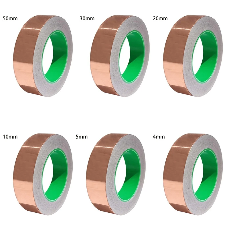 Двухсторонняя проводящая клейкая лента из медной фольги 20 м | Строительство и