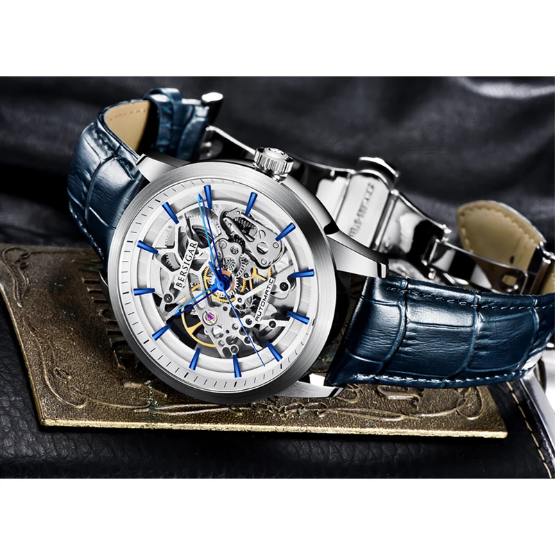 Часы скелетоны Мужские механические водонепроницаемые автоматические|Мужские
