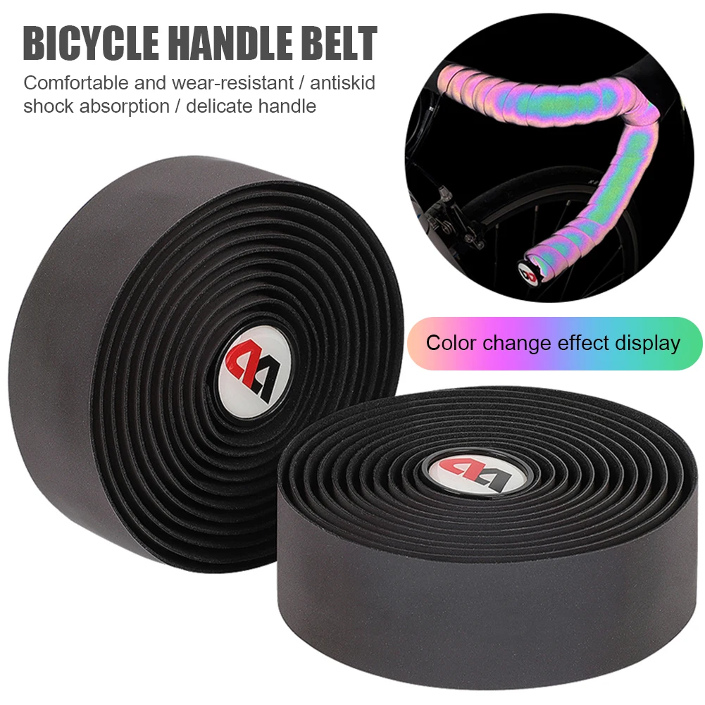 

Bike Handlebar Tape MTB Road Cycling EVA PU Color-Changing Handle Bar Belt Wrap Easily Installation Personal Bicycle Parts