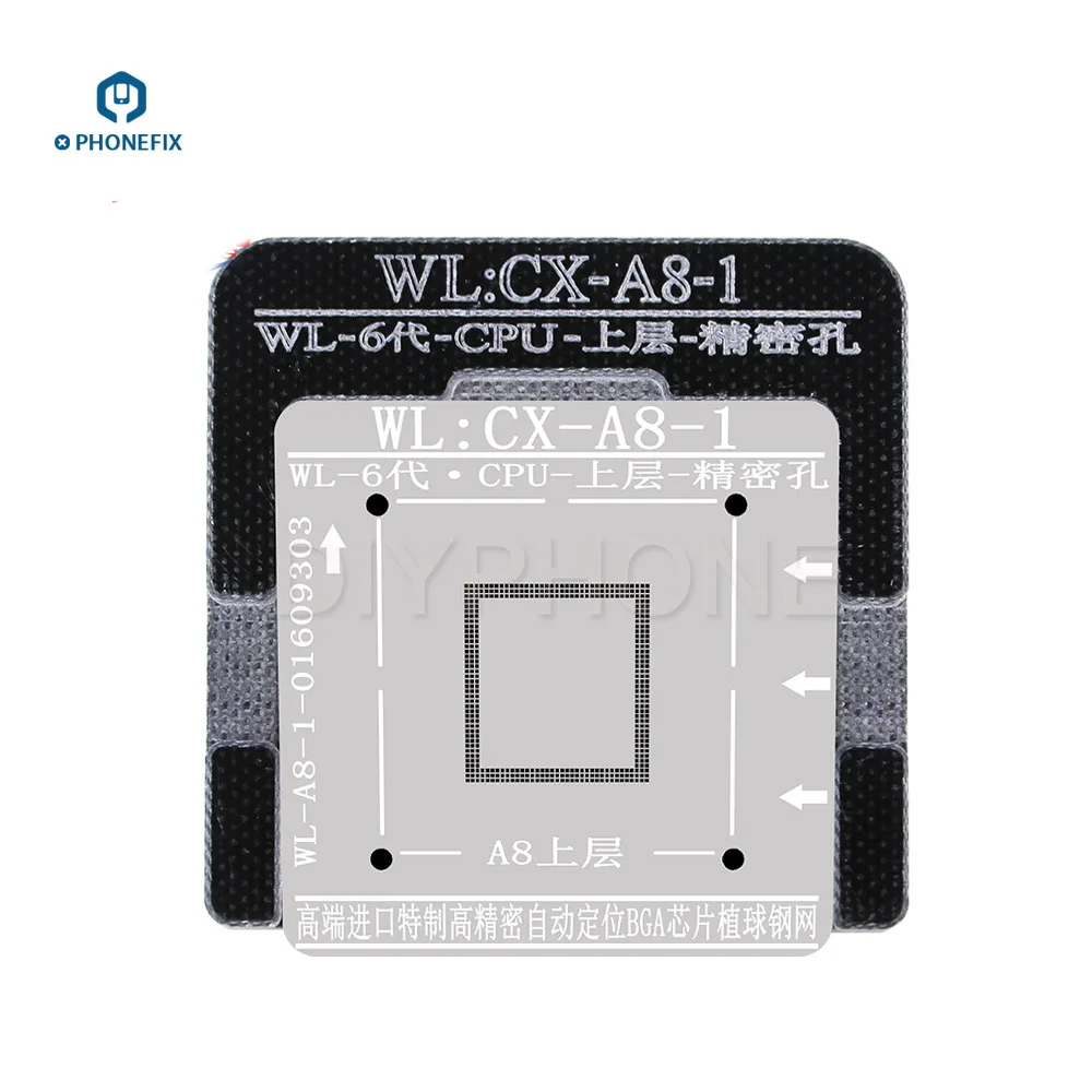 Трафарет WL BGA Reballing для iPhone 6 8 X XS XSMAX A7 A8 A9 A10 A11 A12 A13 A14 | Инструменты