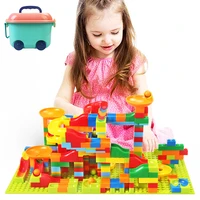 165330pcs marble race run small block maze ball track building blocks funnel slide blocks diy assembly bricks toy gift for kids