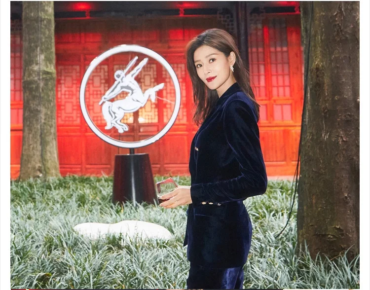 Женский деловой костюм из двух предметов двубортный Тренч с отложным воротником