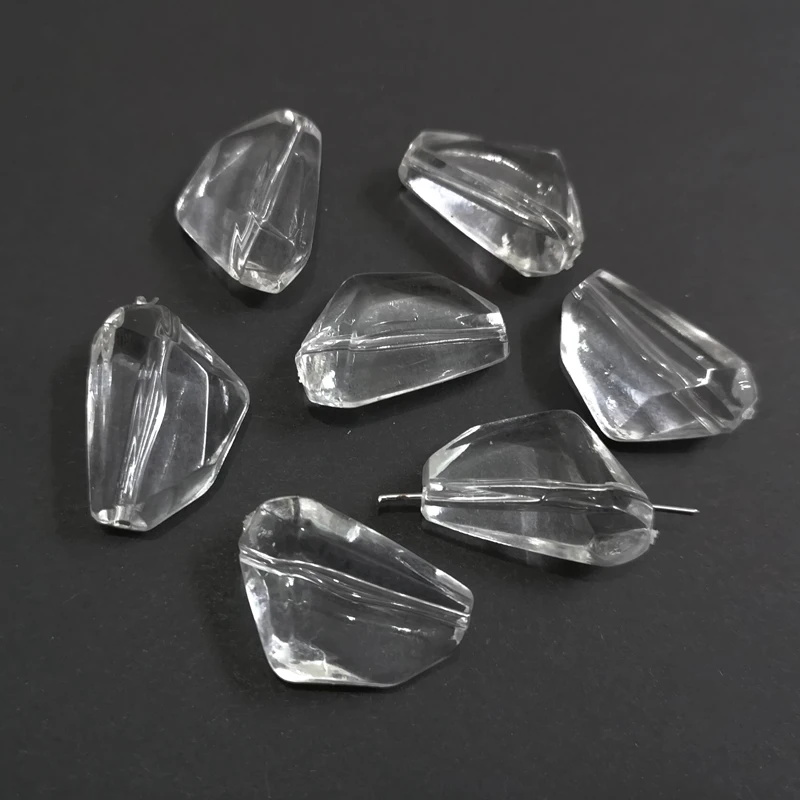 

27mm*19mm*11mm 145pcs/bag Clear Acrylic Irregular Beads/DIY Hand Made /Finding Beads
