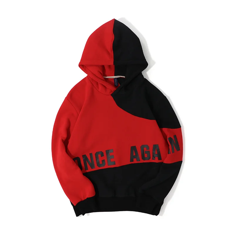 Liketkit зимняя мужская толстовка с капюшоном в стиле хип хоп 2019 принт неровный цвет