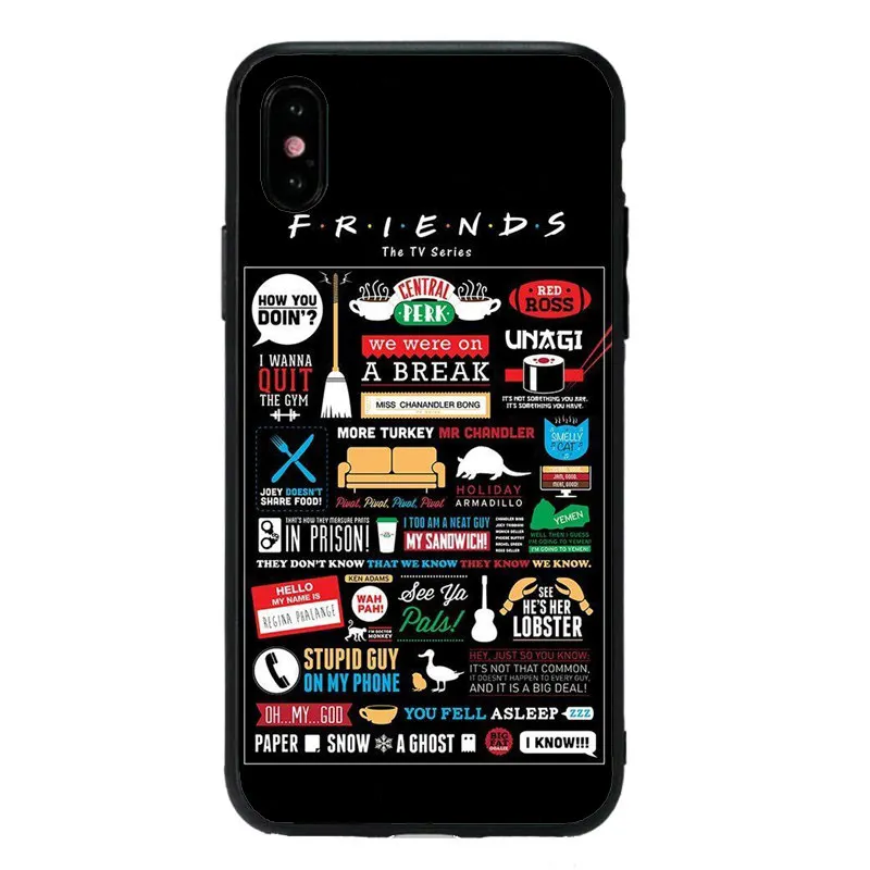 Центральная кофейня кофе с надписью ТВ шоу friends (друзья как ты делаешь чехол для